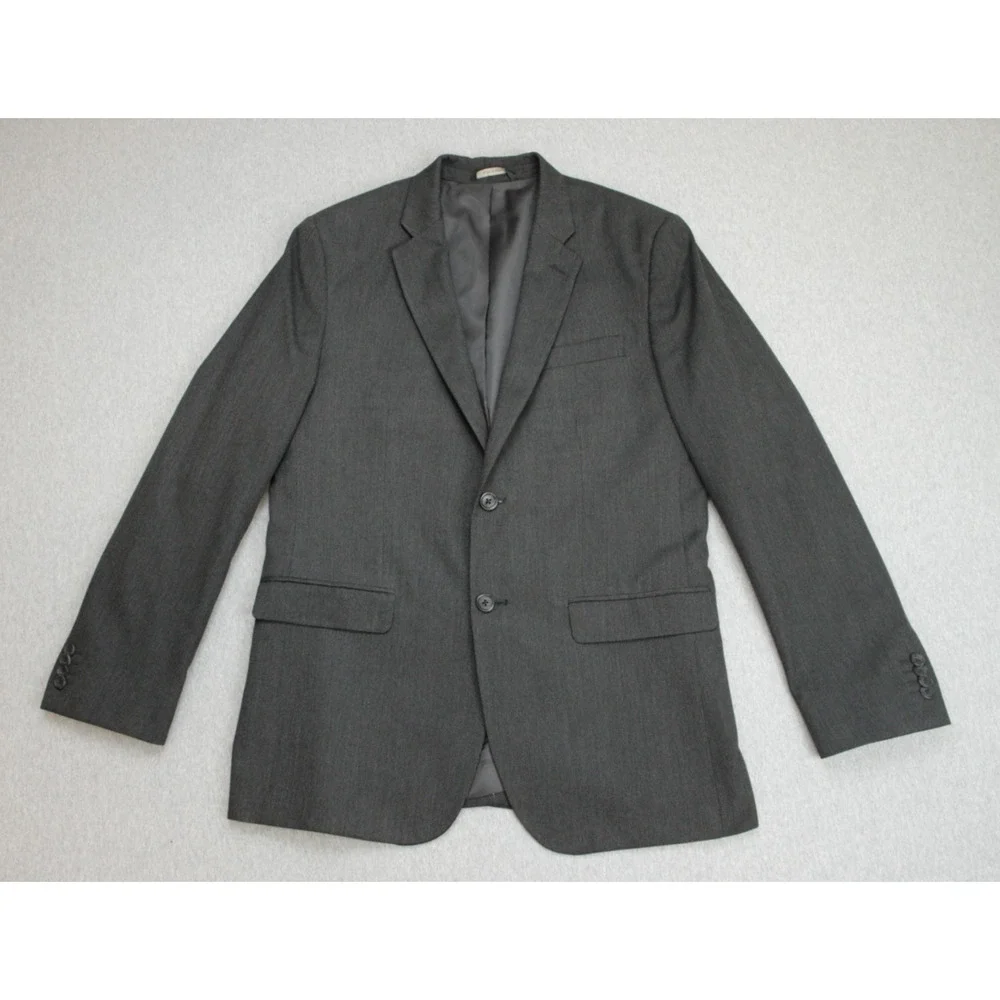 Banana Republic Blazer Mens‎ 42R Gray Tailored Fit 2 Buttons Single Breast